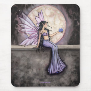 Moonstone Fairy Mousepad by Molly Harrison