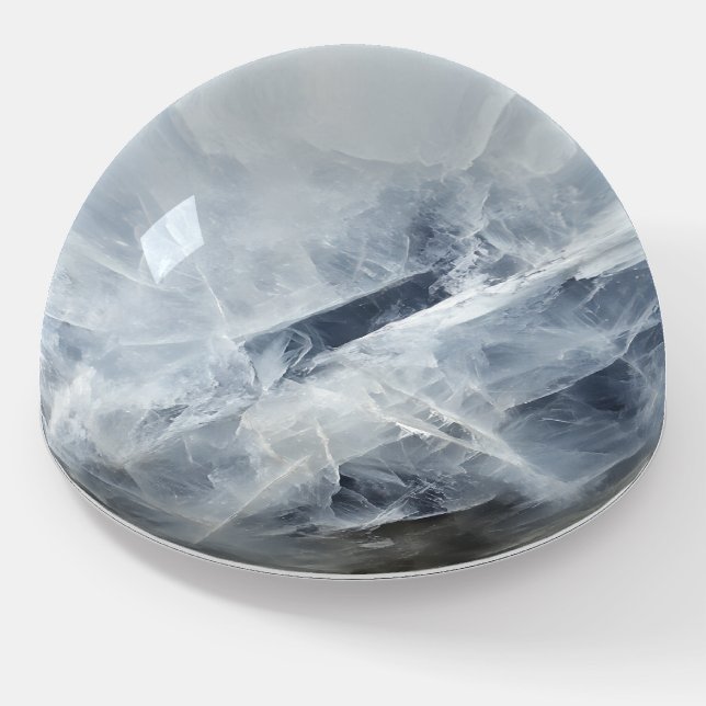 Moonstone Gem Pattern Paperweight (Angled)