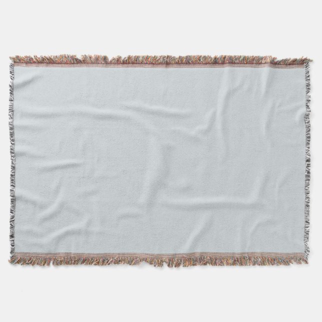 Moonstone Gray Solid Throw Blanket (Front)