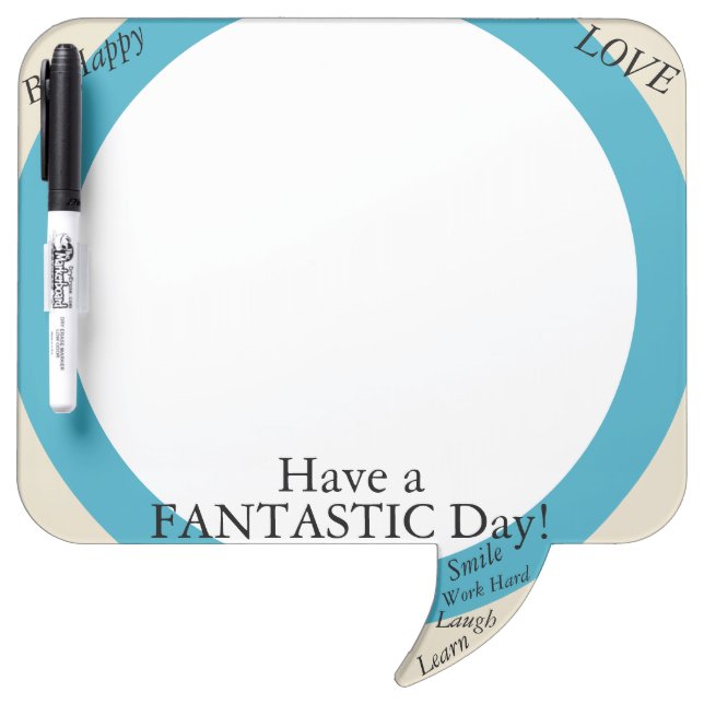 Moonstone Pearl Fantastic Day Dry Erase Board (Front)
