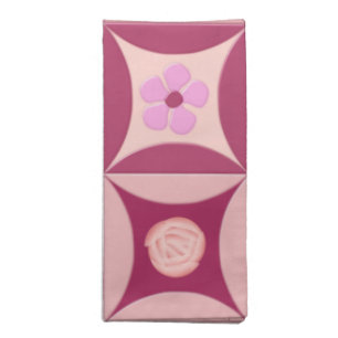 MoonStone Rose and Cherry Flower in the Door Napkin