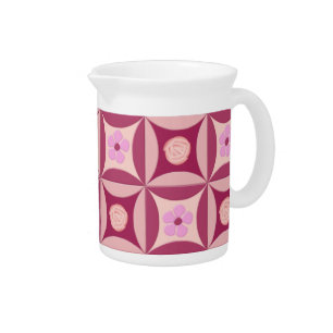 MoonStone Rose and Cherry Flower in the Door Pitcher