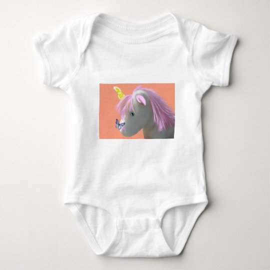 Moonstone the unicorn baby bodysuit