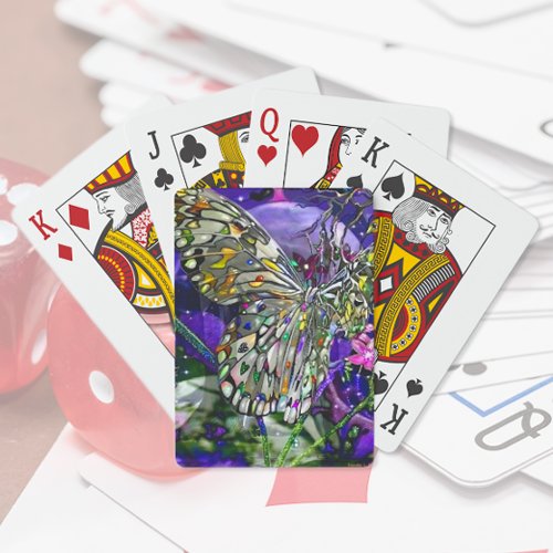 Moonstruck Butterfly Poker Cards