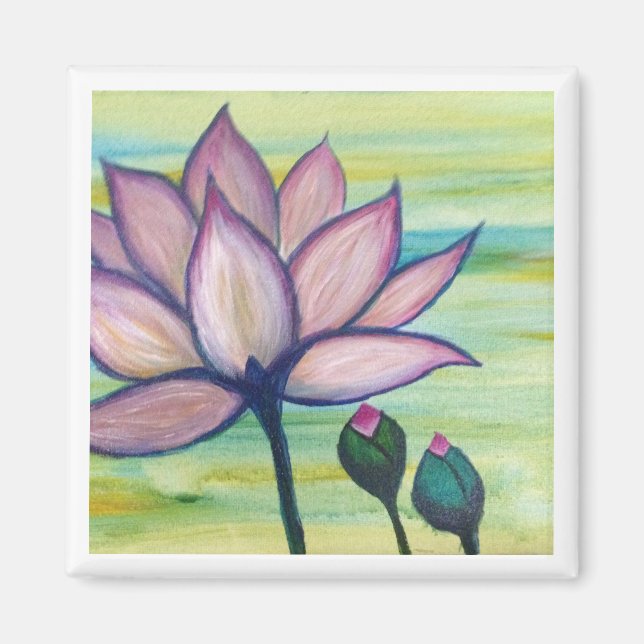 Moonstudio - Pink Lotus Magnet (Front)