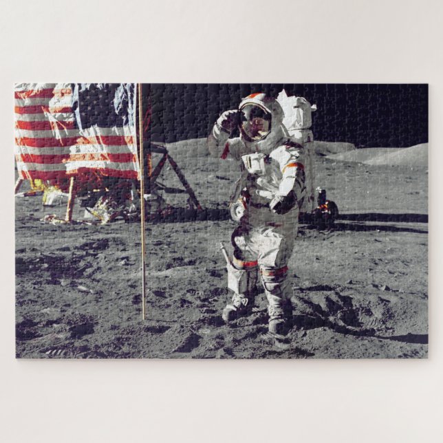 Moonwalk Apollo 17 Jigsaw Puzzle (Horizontal)