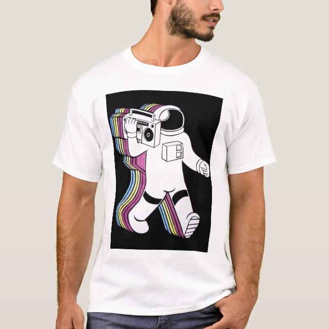 moonwalk boombox T-Shirt (Front)