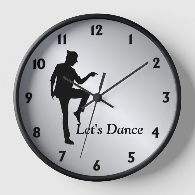 Moonwalk Dancer Clock (Front)