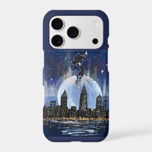 Moonwalk over the city -handmade artwork - iPhone 17 pro case