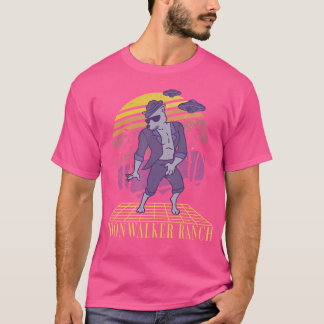 Moonwalker Ranch Werewolf Dancing Retro Sunset Ufo T-Shirt