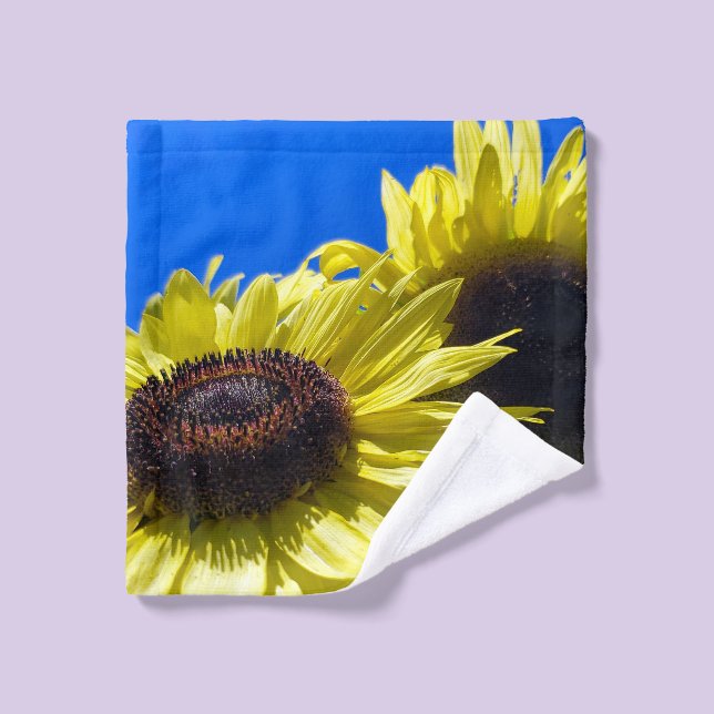 Moonwalker Sunflowers reaching for the sky Wash Cloth (Wash Cloth)