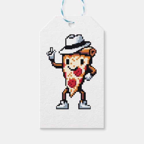 Moonwalking Pizza _ Legendary Pop Slice Art Gift Tags