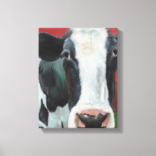 Mooooooo Cow! Canvas Print (Front)