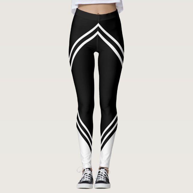 MOOR leggings symmetrical straight line (Front)