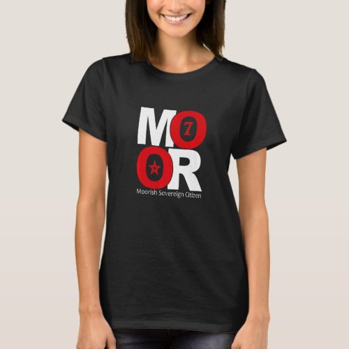 Moor Moorish Sovereign Citizen Circle 7 Moorish Am T_Shirt