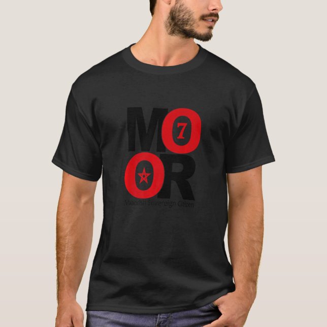 Moor Moorish Sovereign Citizen Circle 7 Moorish Am T-Shirt (Front)