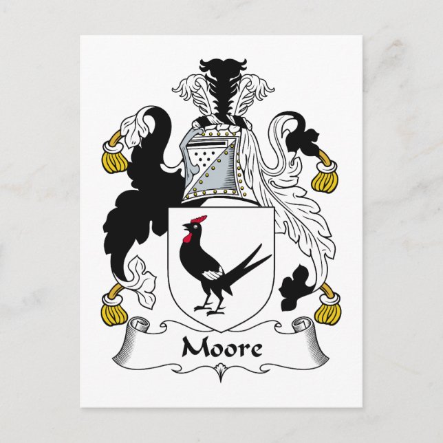 Moore Family Crest Postcard (Front)