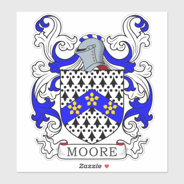 Moore Family Crest Sticker (Sheet)