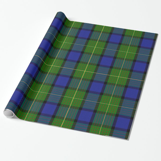 Moore/Muir Tartan Wrapping Paper (Unrolled)