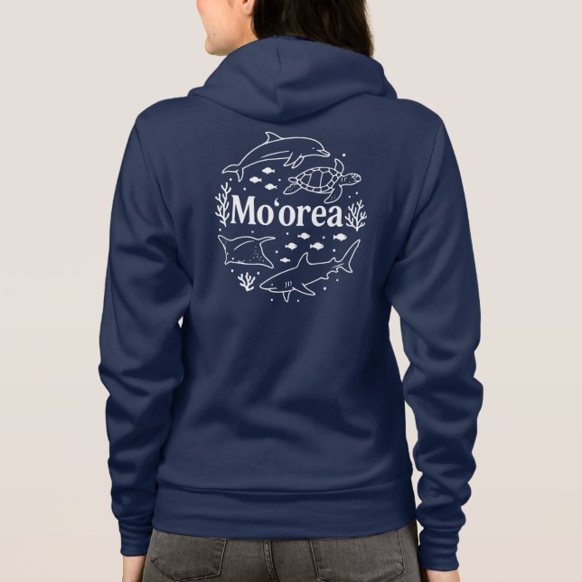 Moorea Lagoon Scuba Diving Hoodie (Back)