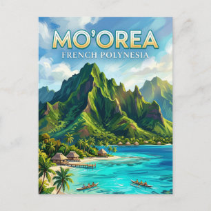 Mo'orea North Shore French Polynesia Postcard