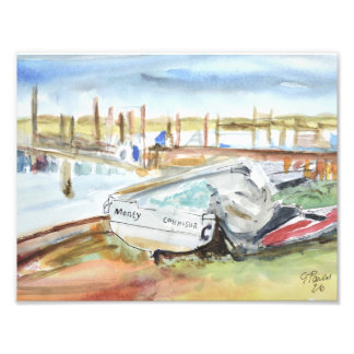 Moored Boat Photo Print