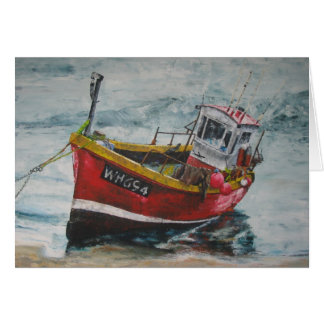 Moored Fishing Boat Cards