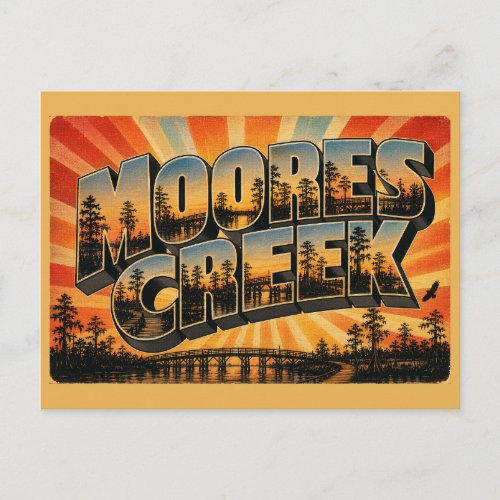 Moores Creek National Battlefield NC Vintage Postcard