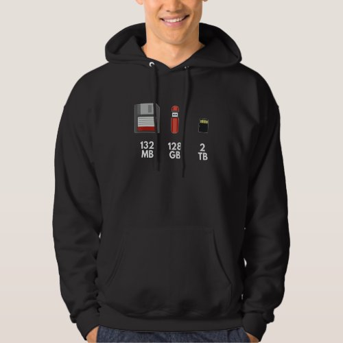 Mooresches Law  Floppy Disk Usb Stick Memory Card Hoodie