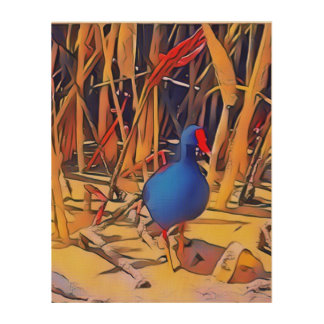 Moorhen Wood Wall Art