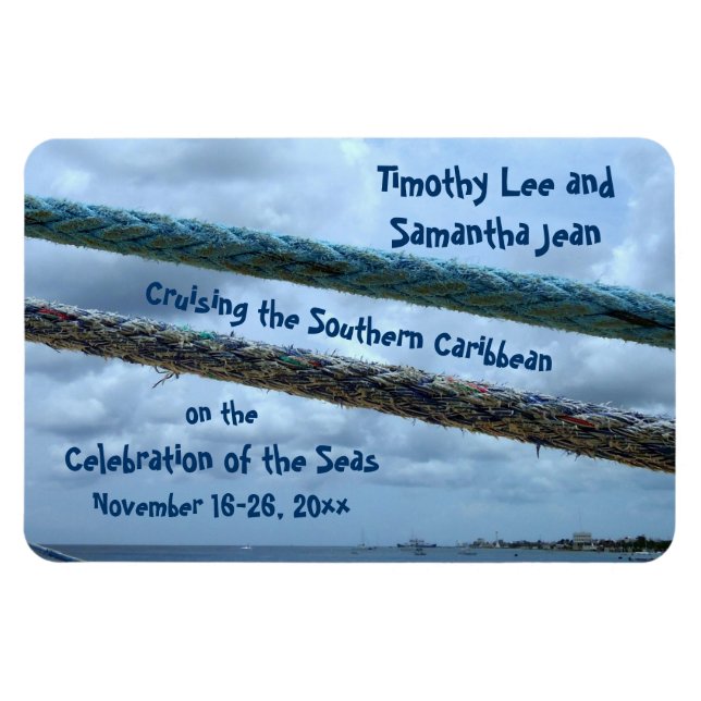 Mooring Lines Stateroom Door Marker Magnet (Horizontal)