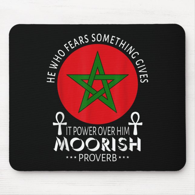 Moorish American He Who Fears Soing Moors Islamic  Mouse Pad (Front)