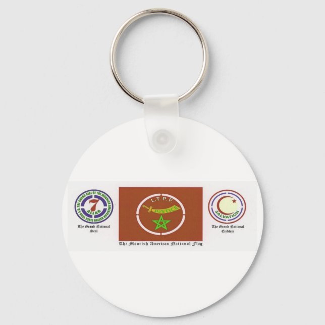 Moorish American Key Chain (Front)