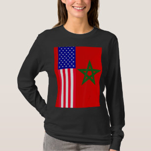Moorish American Morocco Flag Moroccan Soccer Supp T-Shirt