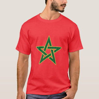 Moorish American Morocco Flag Moroccan Soccer Supp T-Shirt