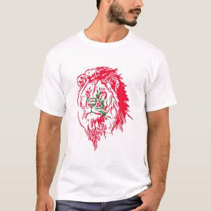 Moorish American Morocco Flag Moroccan Soccer Supp T-Shirt
