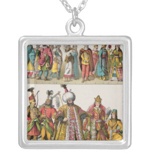 Moorish and Turkish Dress Silver Plated Necklace