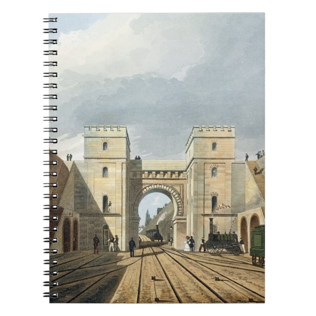 Moorish Arch, Looking from the Tunnel, plate 10 fr Notebook (Front)