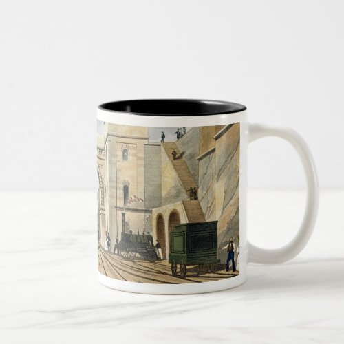 Moorish Arch Looking from the Tunnel plate 10 fr Two_Tone Coffee Mug