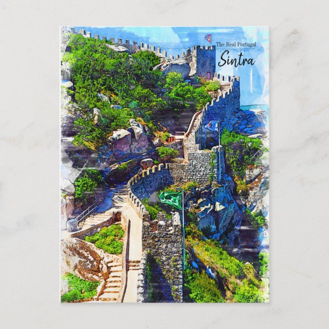 Moorish Castle Sintra- The Real Portugal Postcard (Front)