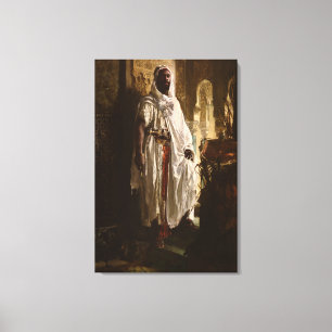 Moorish Chief African Art Painting Portrait Canvas Print