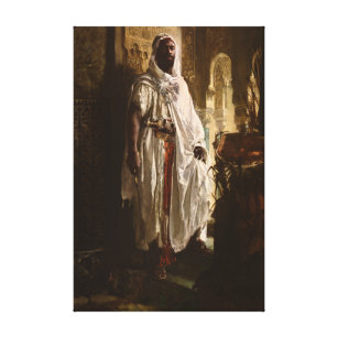 Moorish Chief African Art Painting Portrait Canvas Print