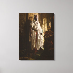 Moorish Chief African Art Painting Portrait Canvas Print