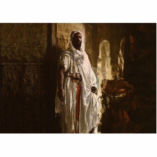 Moorish Chief African Art Painting Portrait Cutout