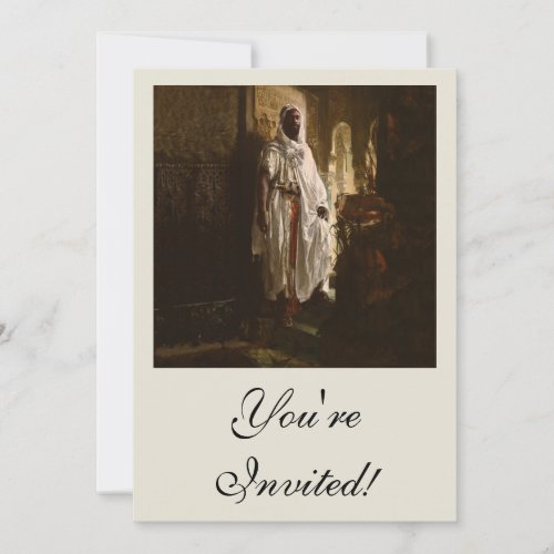 The Moorish Chief African Art Personalized Invitations