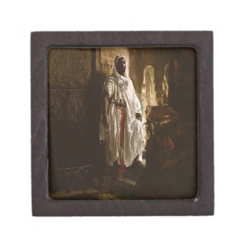 Moorish Chief African Art Painting Portrait Jewelry Box