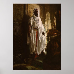 Moorish Chief African Art Painting Portrait Poster