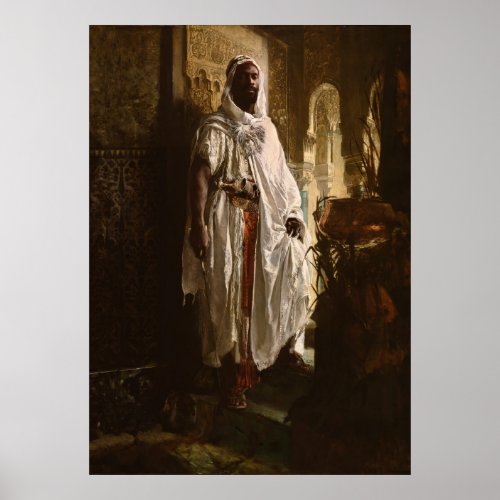 Moorish Chief African Art Painting Portrait Poster