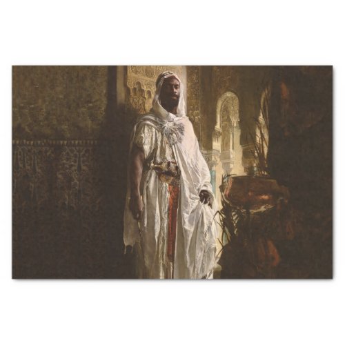 Moorish Chief African Art Painting Portrait Tissue Paper