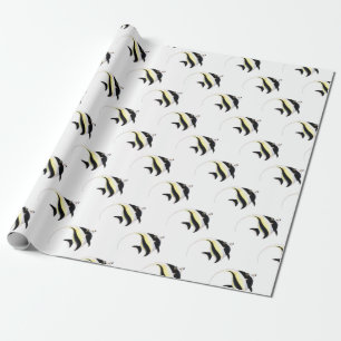 Moorish Idol Fish Wrapping Paper